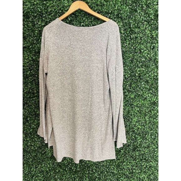 Hem & Thread Gray Open Front Cardigan Womens Size Large - Picture 7 of 15